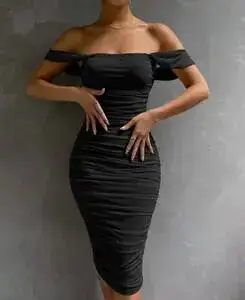 پیراهن دکلته استین افتاده😍
