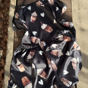 تاپ شلوارک ساتن الیکس coofe