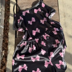 تاپ شلوارک ساتن الیکس پاپیون صورتی