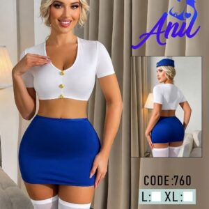 کاستوم مهماندار جورابدار همراه کلاه